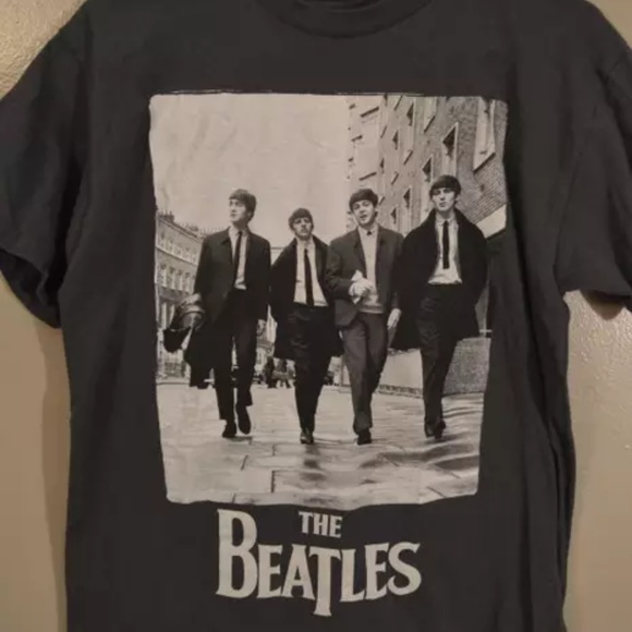The Beatles Other - The Beatles Portrait Tee Dark Gray